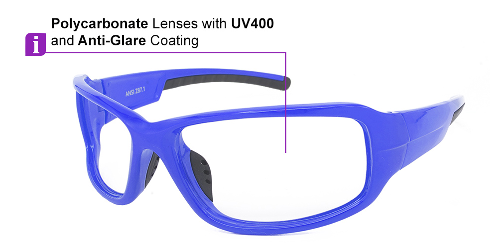 Tacoma Prescription Safety Glasses Blue -- ANSI Z87.1 Rated - Image 11