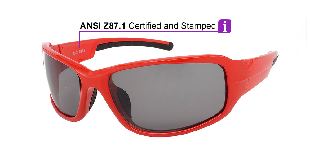 Tacoma Prescription Sports Sunglasses Red -- ANSI Z87.1 Certified - Image 13