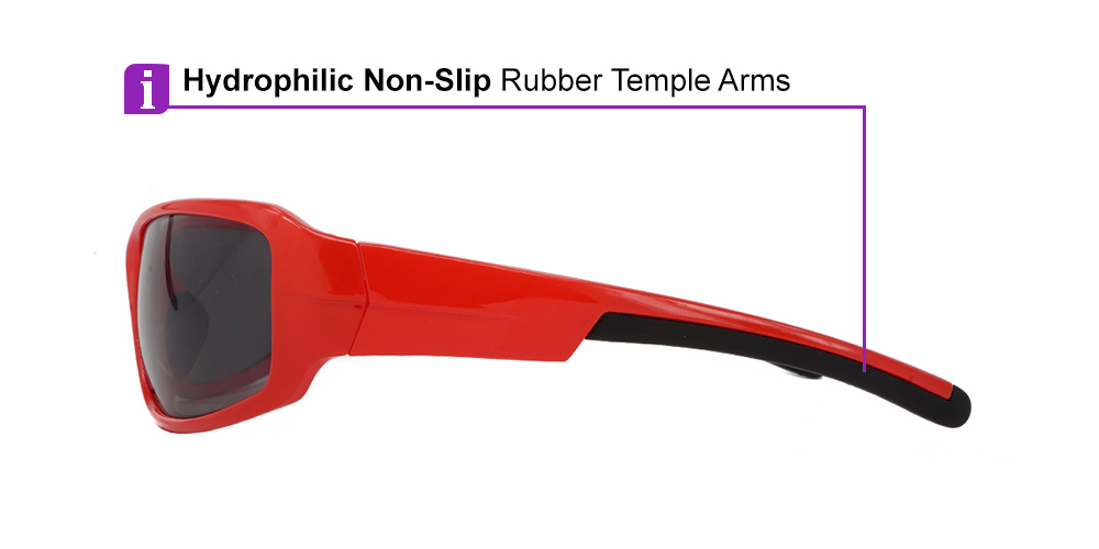 Tacoma Prescription Sports Sunglasses Red -- ANSI Z87.1 Certified - Image 12