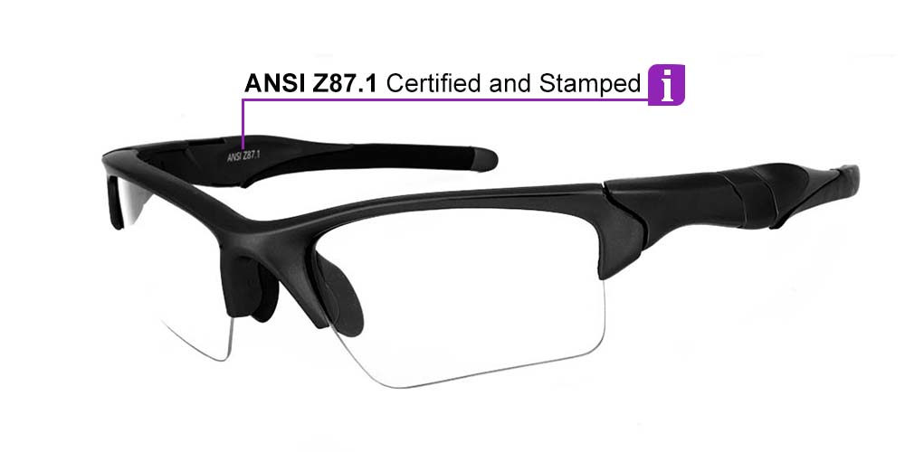 Matrix Daytona Prescription Safety Glasses -- ANSI Z87.1 Certified - Industrial, Construction or Tactical - Image 3