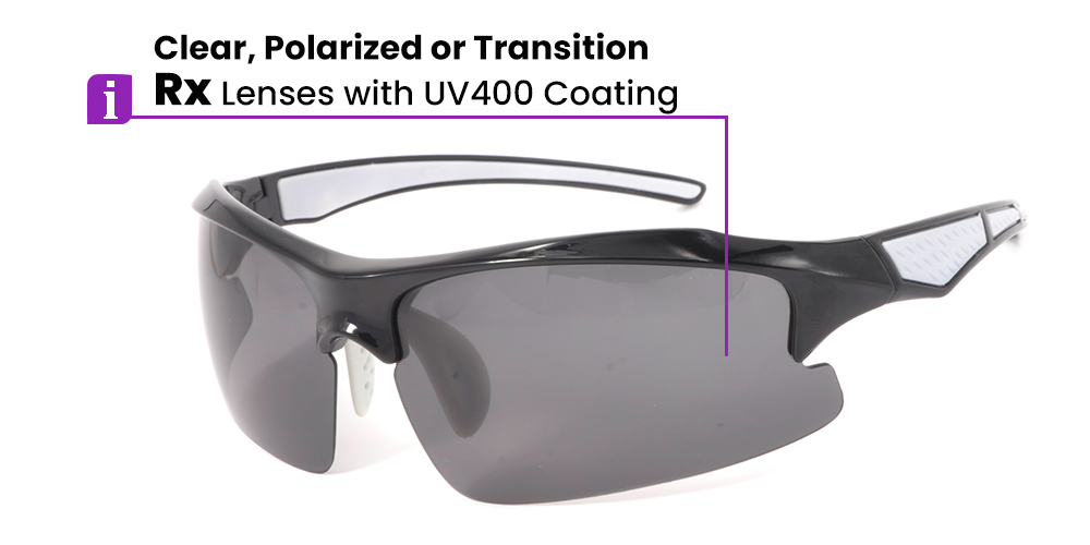 Columbia Prescription Sports Glasses - Polarized or Transition Lenses - Jogging, Fishing Cycling or Motorcycle Sunglasses - Image 6