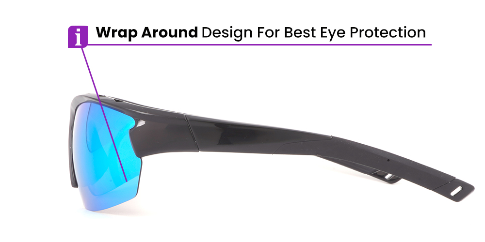 Temple Prescription Sports Glasses - Cycling, Fishing, Jogging and Baseball Sunglasses - Polarized or Transition Lenses - Image 8