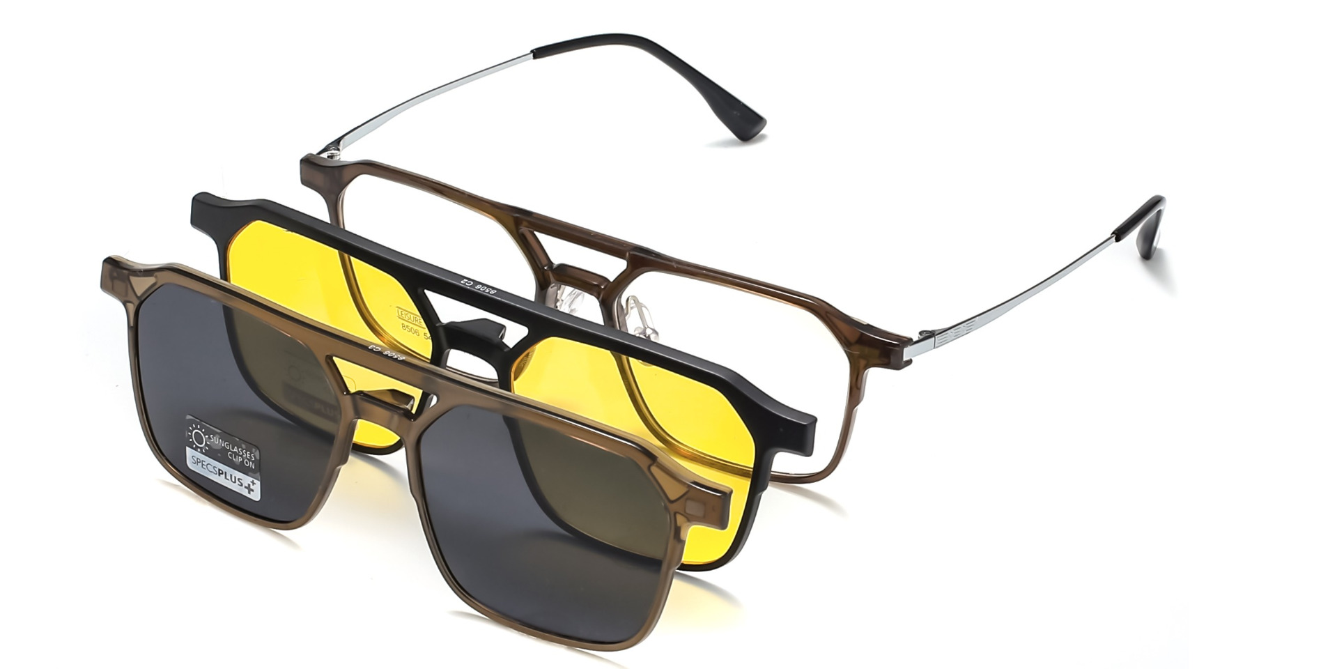 Norco Polarized Clip On Prescription Sunglasses and Eyeglasses - Image 2