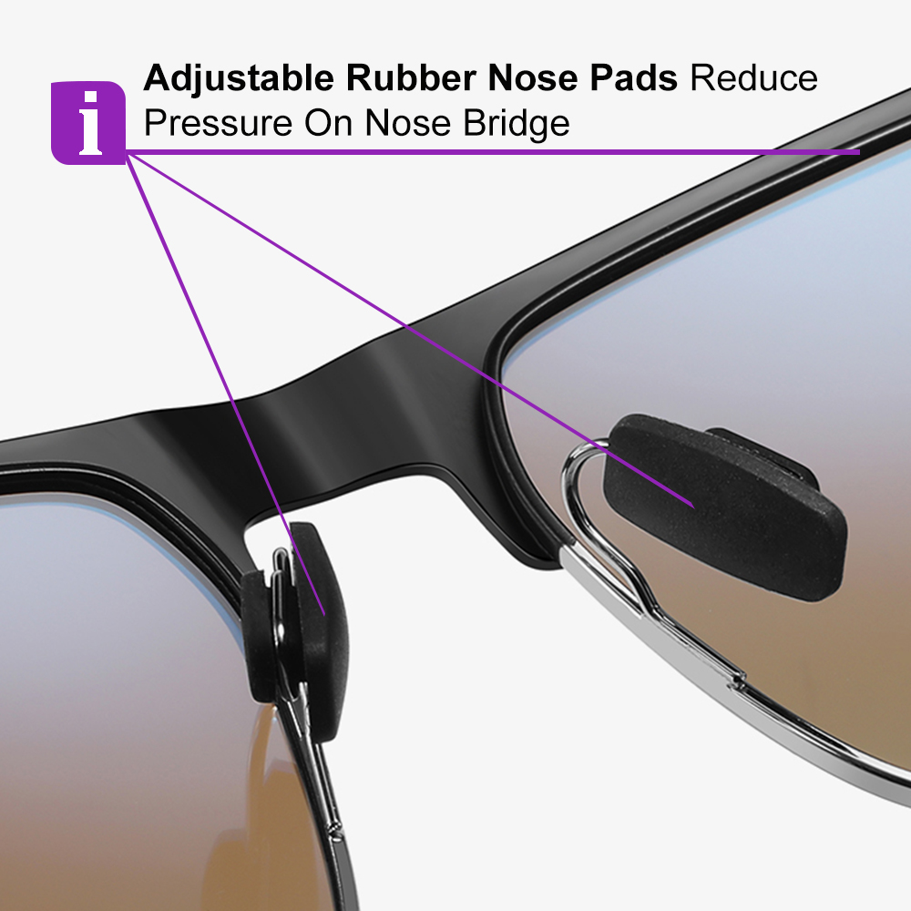 Matrix Blue Halo Prescription Sports Sunglasses -- Jogging, Cycling, Fishing and Golfing Glasses - Image 3
