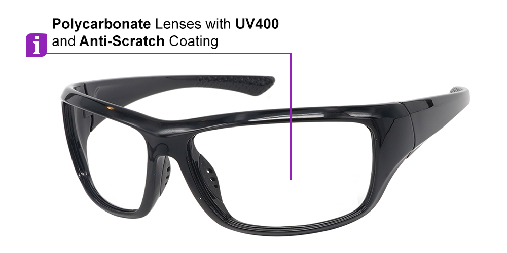 Matrix Palisade White Prescription Safety Glasses With Spring Hinge -- ANSI Z87.1 Certified -- Construction, Industrial and Tactical - Image 3