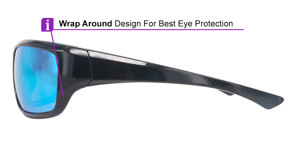 Matrix Palisade Prescription Sports Sunglasses Yellow -- ANSI Z87.1 Certified -- Cycling, Jogging and Golfing - Image 2