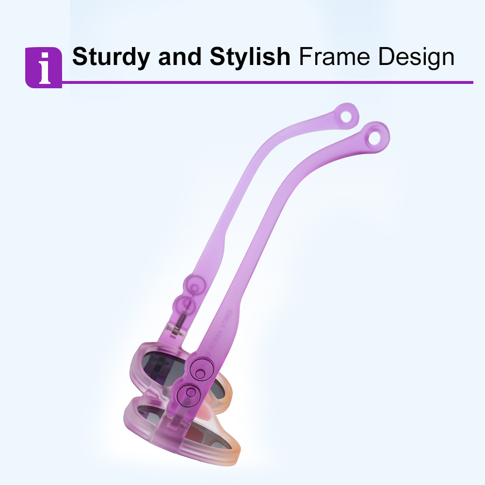 Elijah Light Blue RX Glasses For Youth - Kids Friendly Impact Resistant   - Boys and Girls Prescription Eyeglasses - Image 6