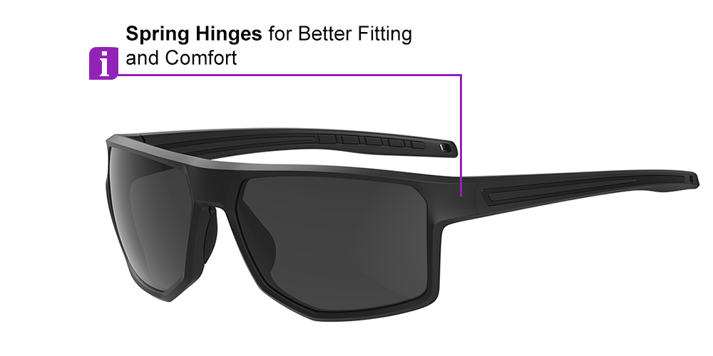 Matrix Victor Prescription Sports Safety Sunglasses Black For Men and Women - Cycling, Running and Baseball Glasses - Image 4