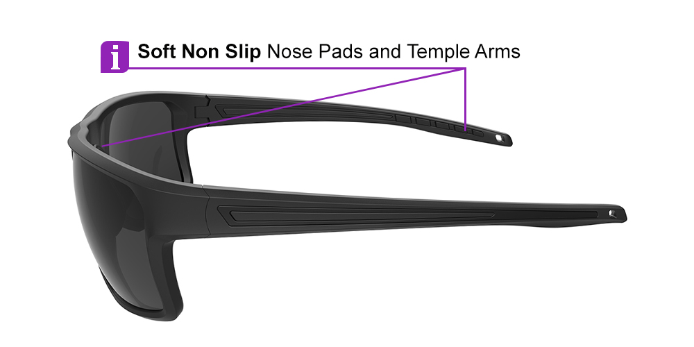 Matrix Victor Prescription Sports Safety Sunglasses Black For Men and Women - Cycling, Running and Baseball Glasses - Image 6