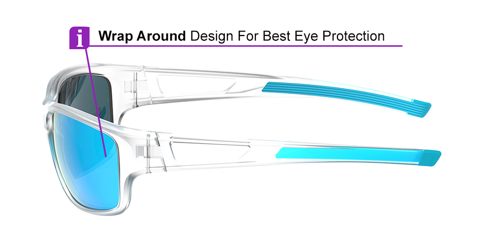 Matrix Salem Prescription Sports Safety Sunglasses Clear For Men and Women - Cycling, Running and Baseball Glasses - Image 3