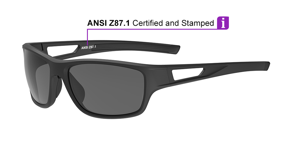 Matrix Salem Prescription Sports Safety Sunglasses Black For Men and Women - Cycling, Running and Baseball Glasses - Image 3