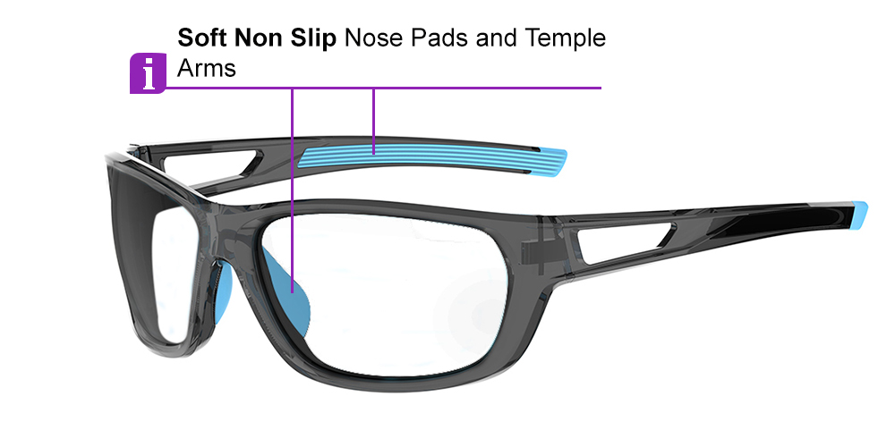 Matrix Denton Prescription Safety Glasses Black - ANSI Z87.1 Certified - Construction, Industrial and Tactical Glasses - Image 3