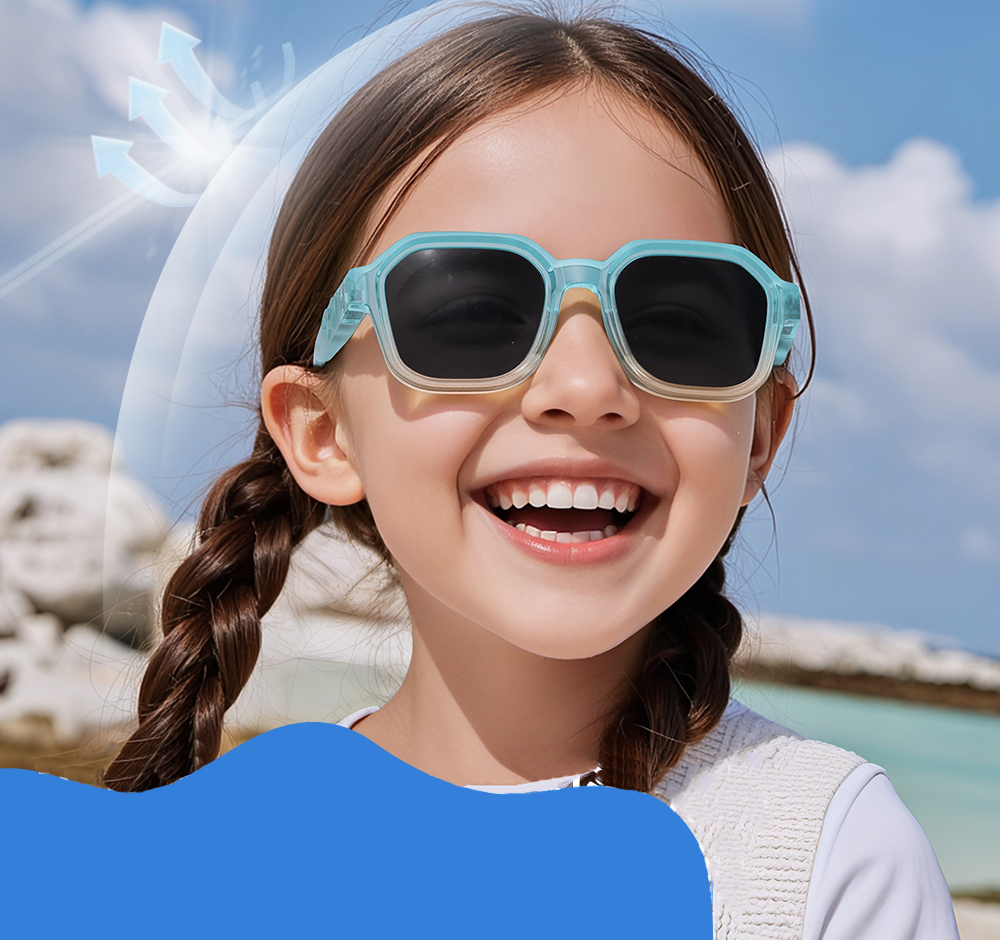 Oliver Light Blue RX Glasses For Youth - Kids Friendly Impact Resistant   - Boys and Girls Prescription Eyeglasses - Image 9