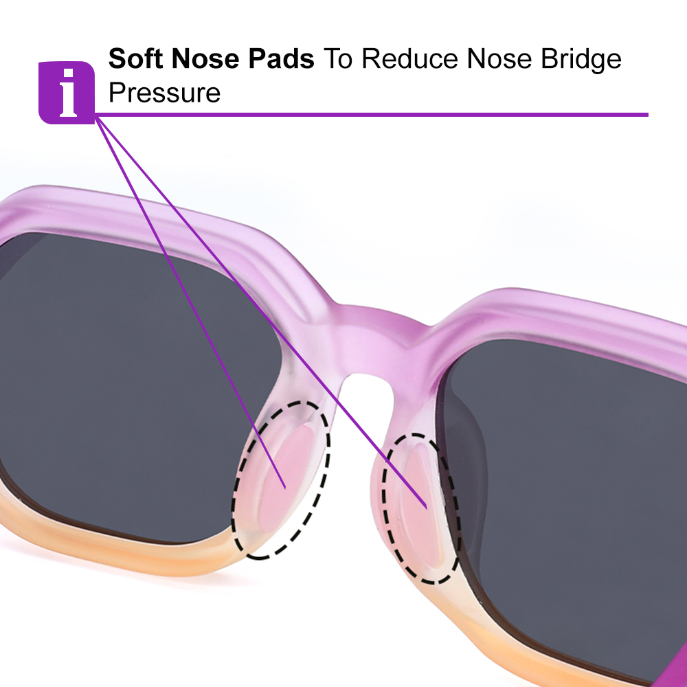 Sophia Purple RX Glasses For Youth - Kids Friendly Impact Resistant   - Boys and Girls Prescription Eyeglasses - Image 5