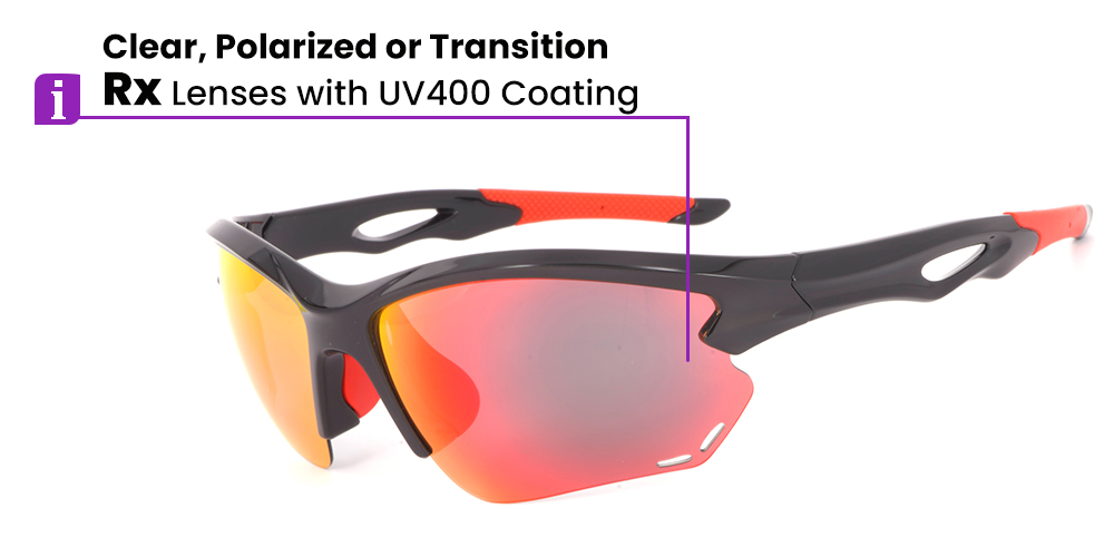 Mckinley Prescription Sports Sunglasses - Cycling, Baseball and Jogging Glasses - Tinted, Polarized or Transition Lenses - Image 6