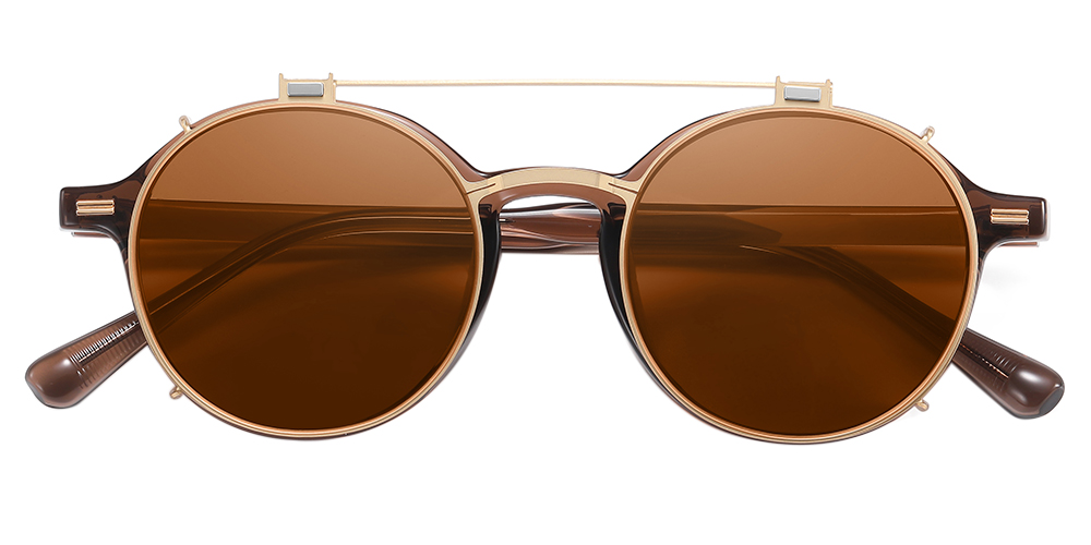 Provo Prescription Eyeglasses - Polarized Clip On Sunglasses - Dual Detachable and Flip Up Design for Indoor Outdoor Use - Image 3
