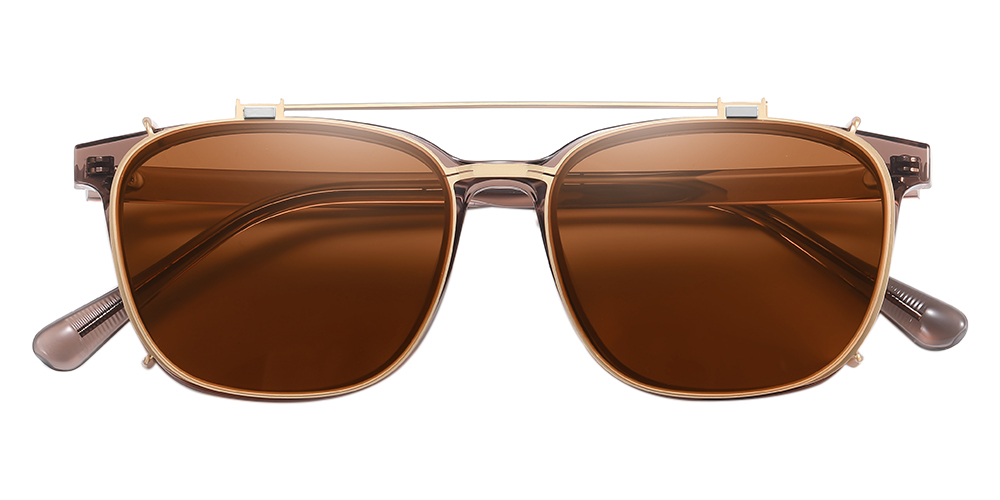 Ceres Prescription Eyeglasses - Polarized Clip On Sunglasses - Dual Detachable and Flip Up Design for Indoor Outdoor Use - Image 2