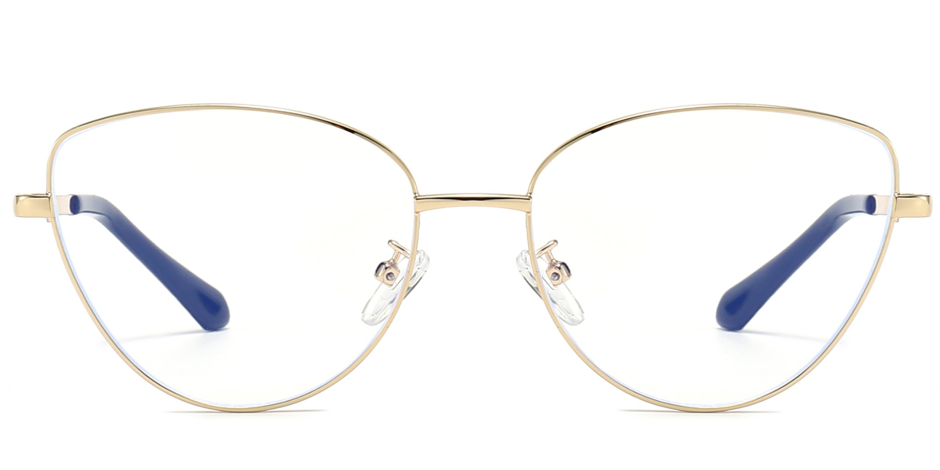 Costa Cat Eye Prescription Eyeglasses Gold - - Women Spring Hinge Glasses - Image 2
