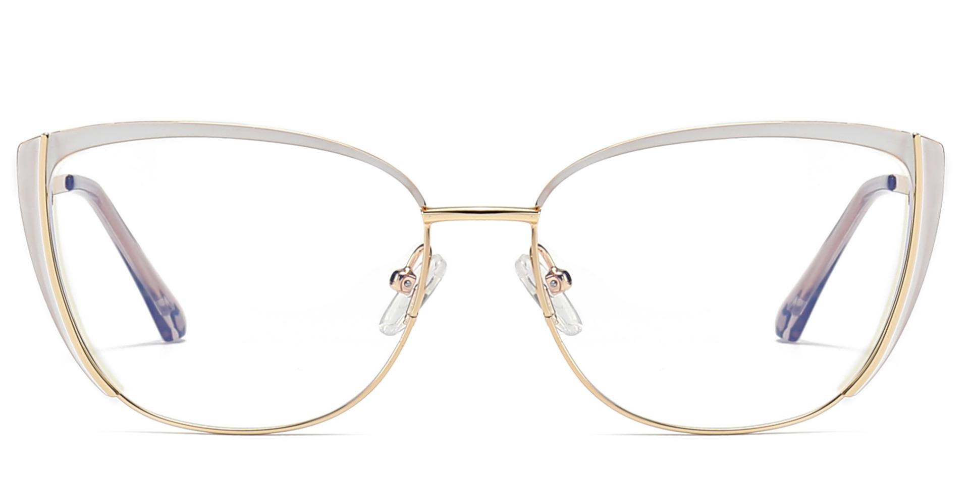 Upland Cat Eye Prescription Eyeglasses White - - Women Spring Hinge Glasses - Image 2