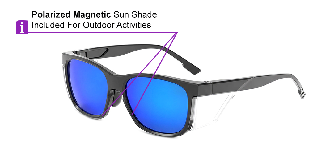 Matrix Kingston Prescription Safety Glasses Clear - ANSI Z87.1 Certified - Magnetic Sun Clip For Indoor and Outdoor use - Image 15